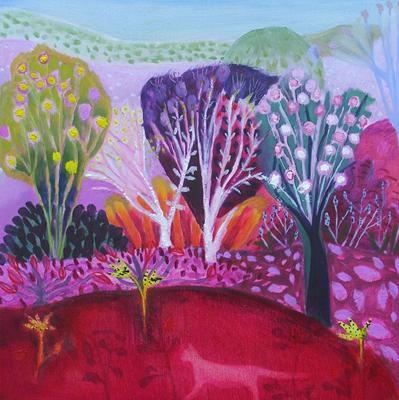 Pink Hunter In The Changing Garden by Suzy Fasht