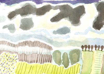 Wittenham Clumps, Spring by Andrew Walton