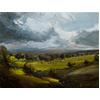 Sunlit Valley, Grazing Sheep by Robert Newton