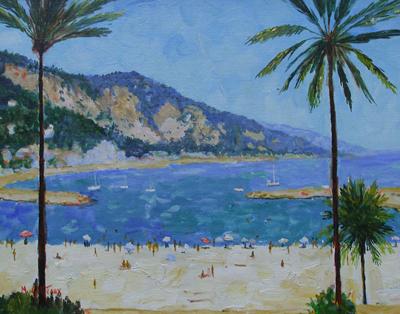 Looking East From Menton, Provence by Marcel Gatteaux