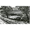 Salisbury From Clarendon In Winter by Howard Phipps