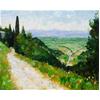 Road From Venasque, Provence by Marcel Gatteaux