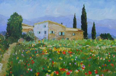 Farmhouse & Wildflowers, Les Tourettes, Provence by Marcel Gatteaux
