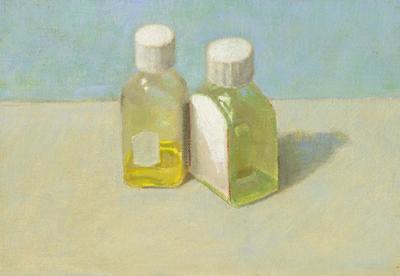 Still Life With Two Bottles by Joe Dunne