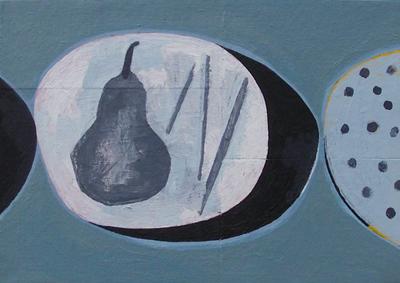 Pear On Blue by James Read
