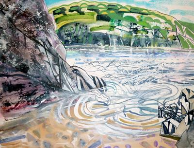 Looking Out To Bolt Tail, Hope Cove by David Wiseman