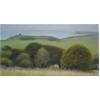 Sussex Downs Near Birling Gap With The Belle Tout Lighthouse by David Stubbs