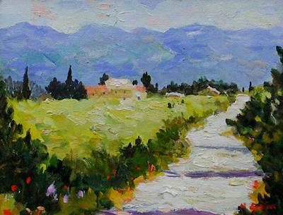 Road To Villars, Provence by Marcel Gatteaux