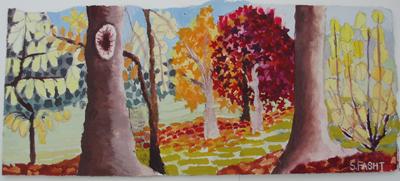Trees & Leaves, Autumn, Dartington by Suzy Fasht