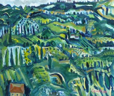 View From Orvieto, Spring by Paul Finn