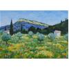 Olive Grove With Wildflowers, Cassis, Provence by Marcel Gatteaux
