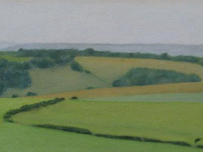 Sussex Downs Near East Dean (Study) #1 by David Stubbs