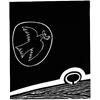 The Lino Bird IV by Linda Farquharson