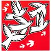 The Lino Bird X by Linda Farquharson
