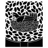 The Lino Bird V by Linda Farquharson