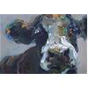 Series 3: Cow Painting #09 by Jelly Green