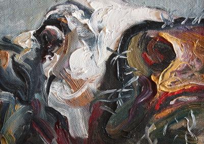 Series 3: Cow Painting #10 by Jelly Green