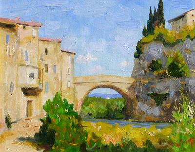 Pont Romain, Vaison La Romaine, Provence by Marcel Gatteaux