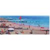 Frinton Beach Panorama, Red Sail by Will Smith