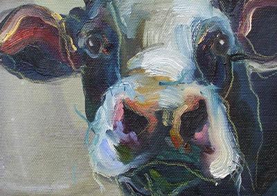 Series 3: Cow Painting #18 by Jelly Green