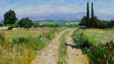 Path From Bonnieux by Marcel Gatteaux