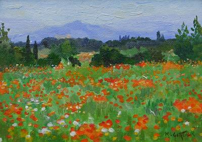 Poppies, Rousillon, Provence by Marcel Gatteaux