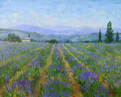 Wildflowers & Lavender, Saint-Christol, Provence by Marcel Gatteaux
