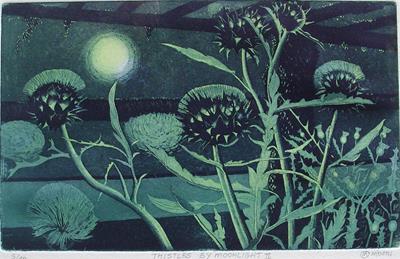 Thistles By Moonlight II by Maurice Moeri