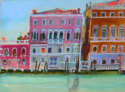 Grand Canal From Calle Giustinian by Isobel Johnstone