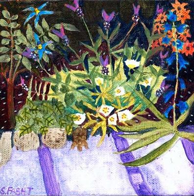 Garden Corner With Tortoise by Suzy Fasht