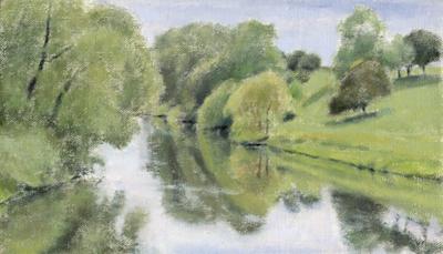 River Tees At Hurworth by David Stubbs