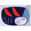 Blue Scheme On A Plate by James Read