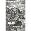 Beached Boats, Penberth by Howard Phipps