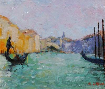 Grand Canal, Looking Towards The Rialto by Marcel Gatteaux