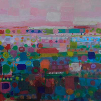 Patchwork Landscape by Sandy Dooley