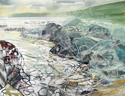 Incoming Tide, Challaborough Bay by David Wiseman