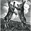 Boxing Hares by Howard Phipps
