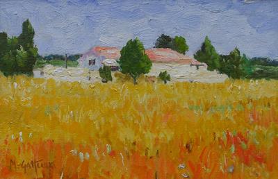 Farmhouse & Cornfield, Île de Ré by Marcel Gatteaux