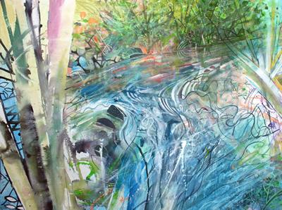 River Rushing By Glynhir by David Wiseman