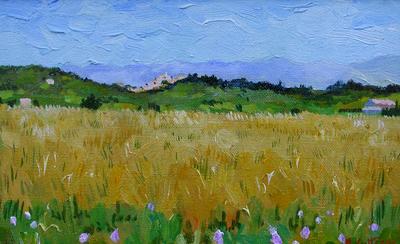 Cornfield, Crillon-Le-Brave, Provence by Marcel Gatteaux