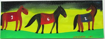 Race-horses In The Rain by Christopher Corr