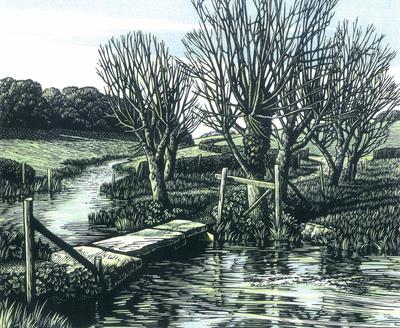 River Ebble At Fifield Bavant by Howard Phipps