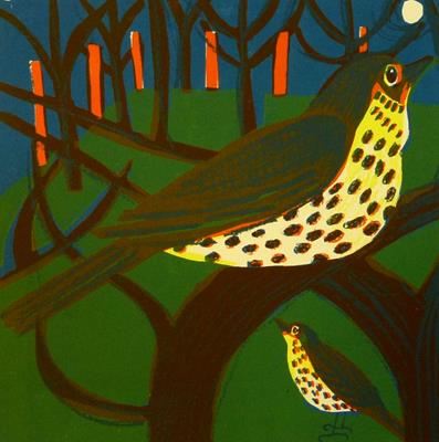 Thrushes by Kittie Jones