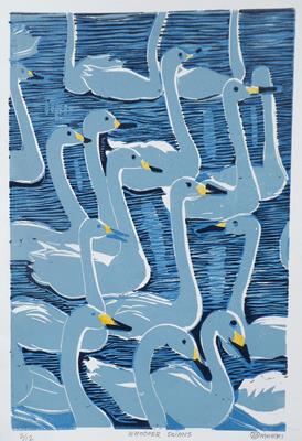Whooper Swans by Maurice Moeri