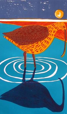 Moonlit Curlew by Kittie Jones