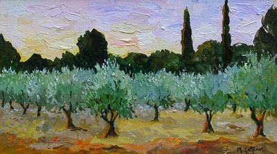 Olive Grove, Mazan, Provence by Marcel Gatteaux