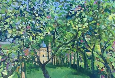 San Biagio Through The Trees by Paul Finn