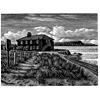 The Black House At Hengistbury Head by Howard Phipps