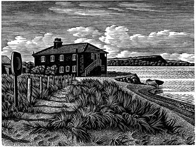 The Black House At Hengistbury Head by Howard Phipps