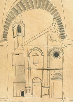 Duomo, Pienza by Jonathan Christie